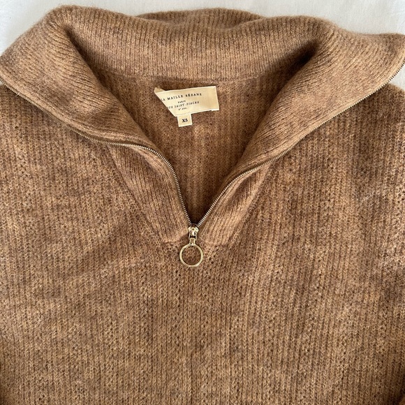 Sezane Tan Sweater Cardigan - Picture 2 of 4